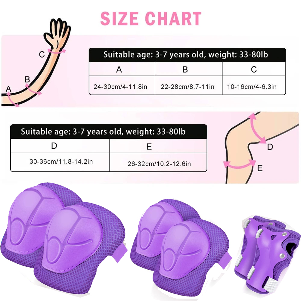 6개 어린이용 무릎 보호대 및 팔꿈치 보호대 세트, 3 - Scooter Helmet Set 리뷰 및 가격