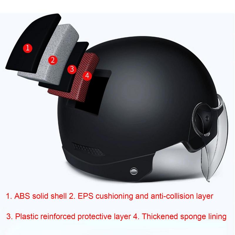 오토바이 헬멧 제트 스타일 자전거 헬멧 남성 여성 성인 - Scooter Helmet Set 리뷰 및 가격