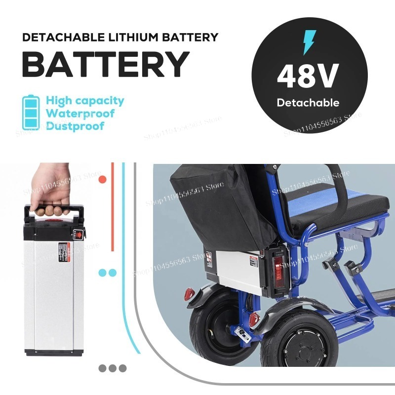 휴대용 경량 전동 접이식 이동 스쿠터, 고품질 4륜 장 - Folding Electric Scooter 리뷰 및 가격
